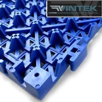 Vintile interlocking drainage tile bottom view