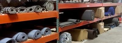 Industrial Shower Mats on Shelf