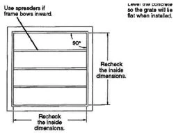 Checking and reinforcing if needed frame shape