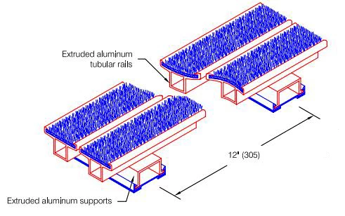 RG-300 Entrance Grate Rails and Support Detail
