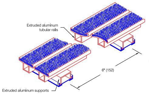RG-400 Entrance Grate Rails and Support Detail
