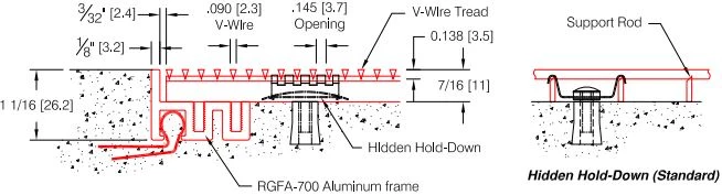 Pawling RG-700 Metal Entrance Grating Construction