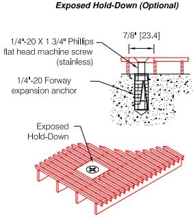 RG-710 Exposed Factory Welded Hold-Downs